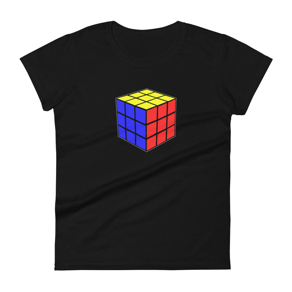 Magic Speed Puzzle Cube Gaming Women's Short Sleeve Babydoll T-shirt
