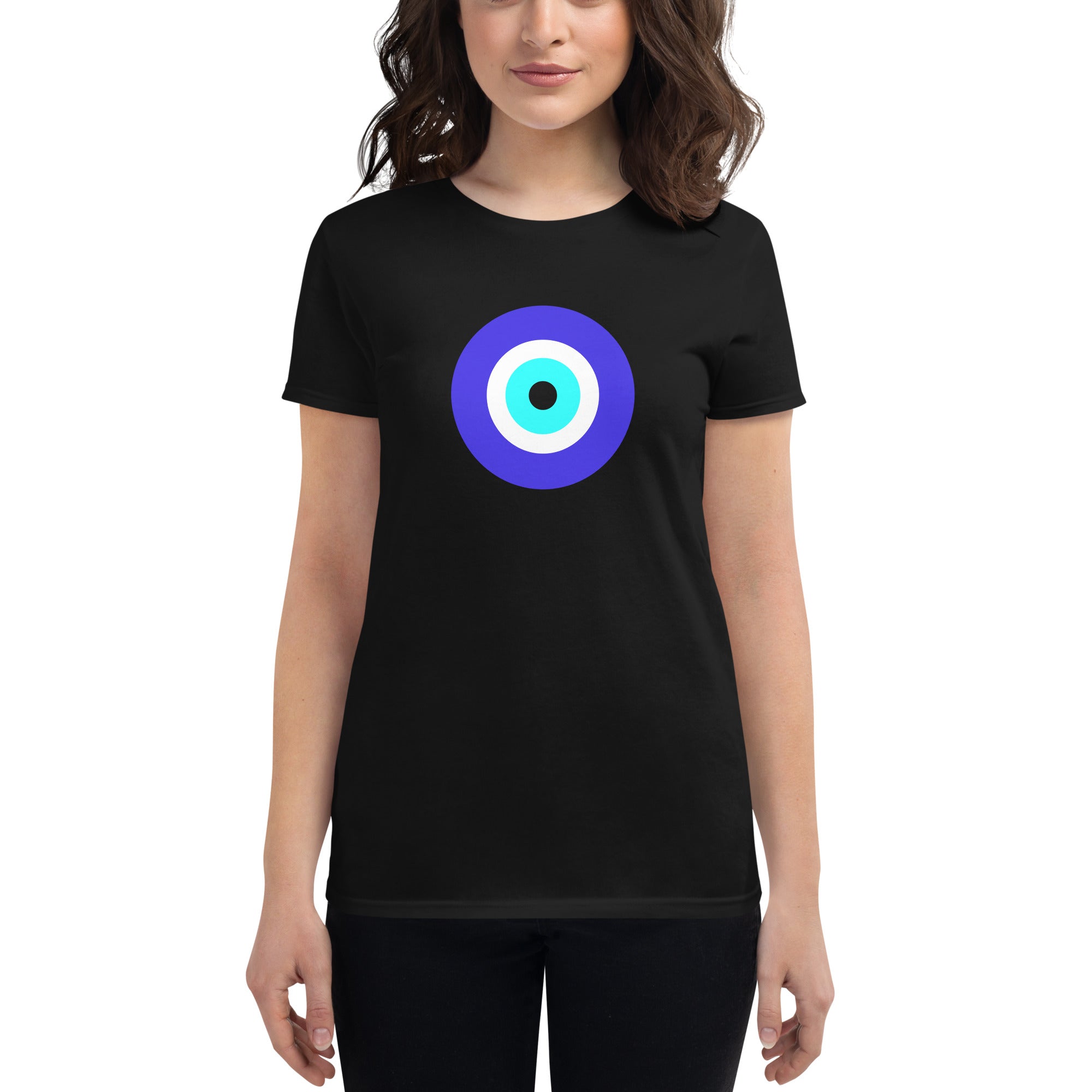 Classic Evil Eye Curse of Misfortune Women's Short Sleeve Babydoll T-shirt