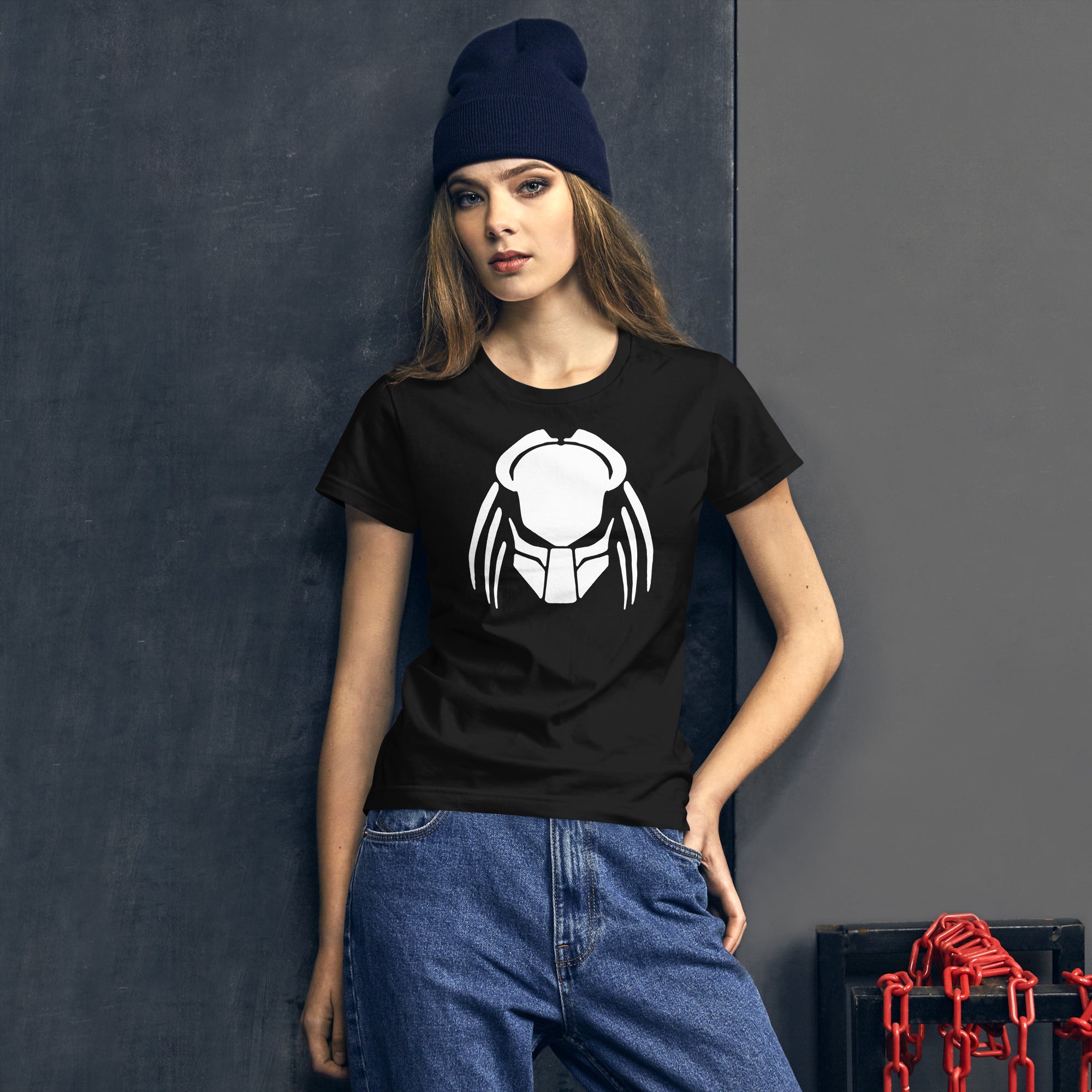Predator Alien Hybrid Predalien Creature Women's Short Sleeve Babydoll T-shirt