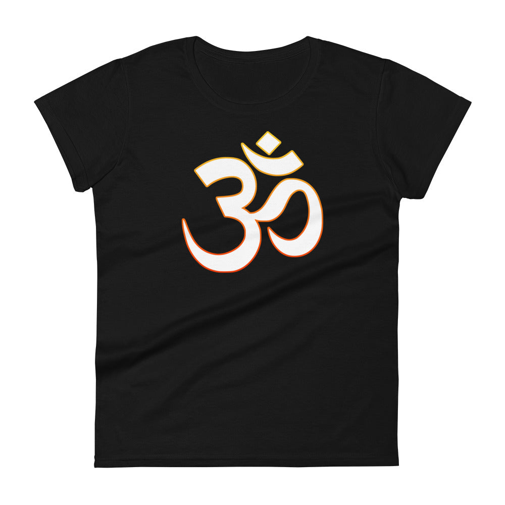 OM Sacred Spiritual Vibration of the Universe Women's Short Sleeve Babydoll T-shirt