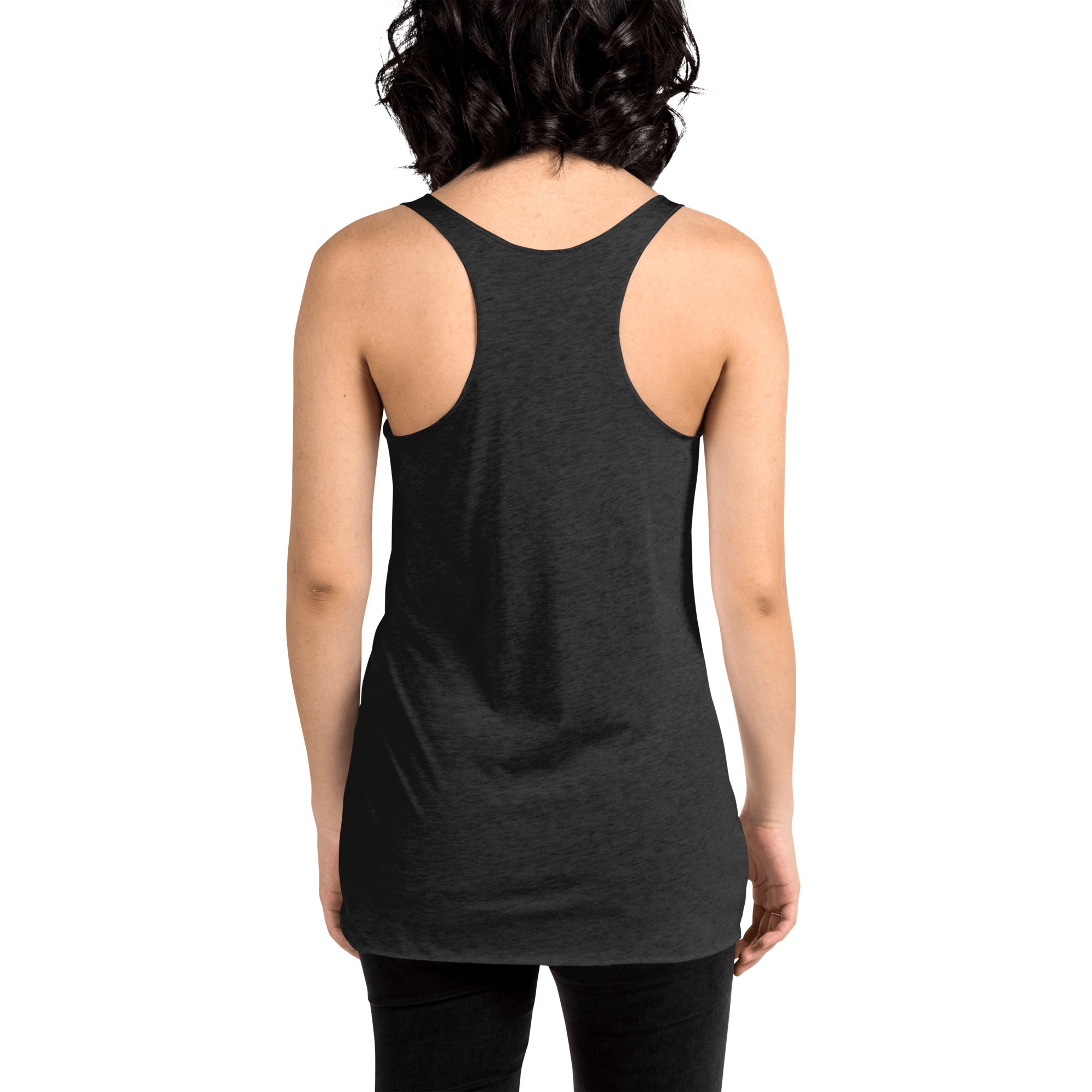 Black and Red Vertical Stripe Goth Wallpaper Style Women's Racerback Tank Top Shirt