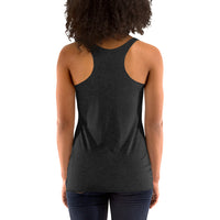 Women's racerback tank top, back view