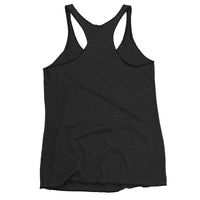 Women's racerback tank top, back view
