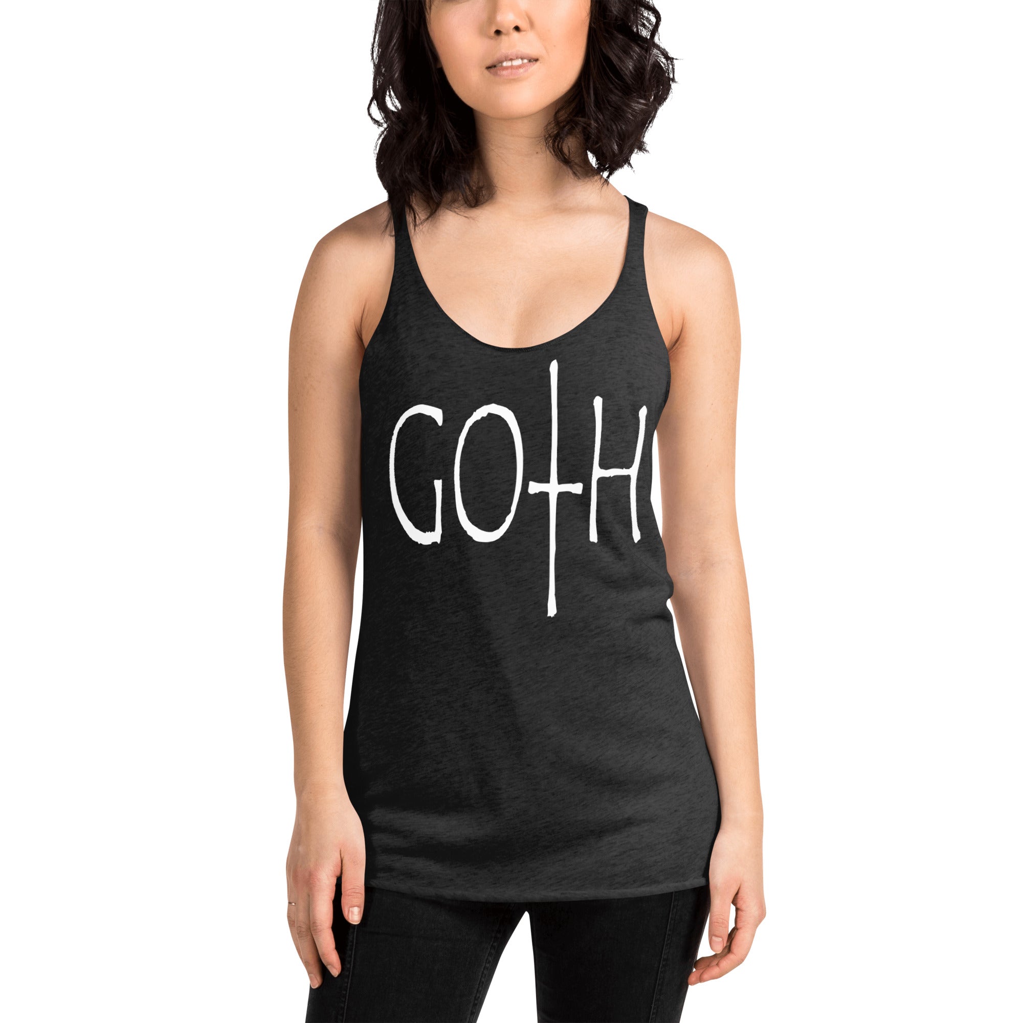 Goth Style Women's Racerback Tank Top Shirt - Edge of Life Designs