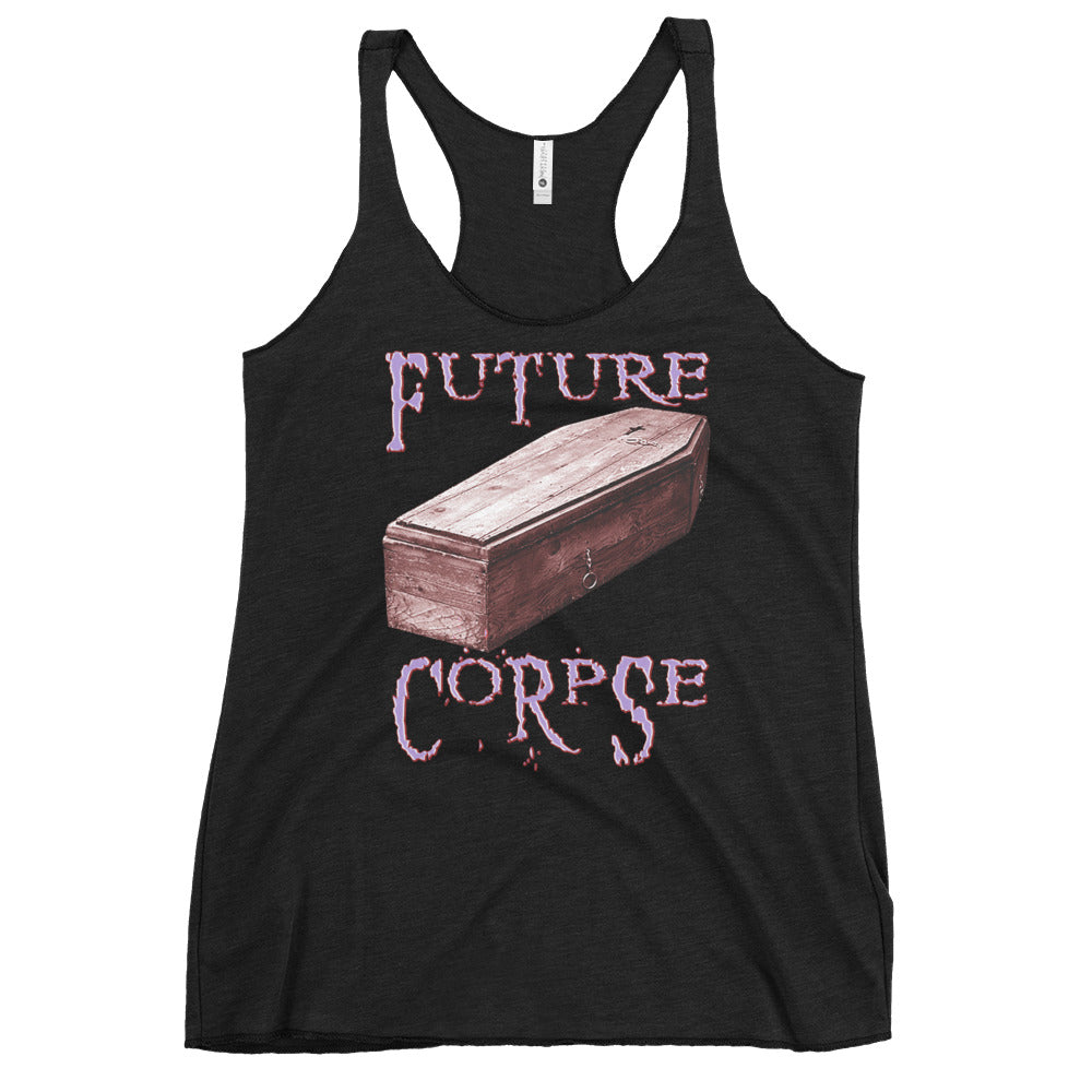 Future Corpse Toe Pincher Coffin Women's Racerback Tank Top Shirt - Edge of Life Designs