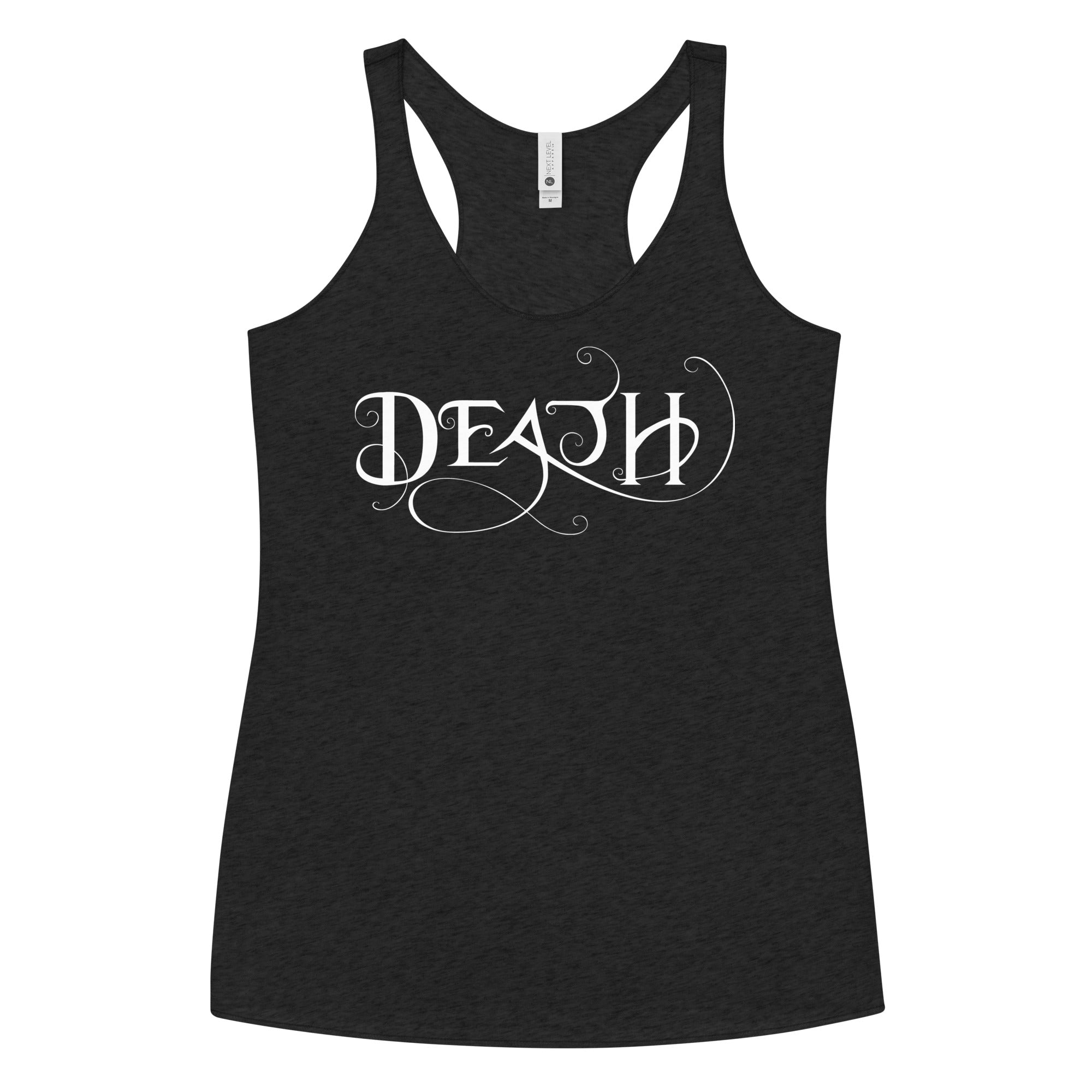 Death - The Grim Reaper Gothic Deathrock Style Women's Racerback Tank Top Shirt - Edge of Life Designs