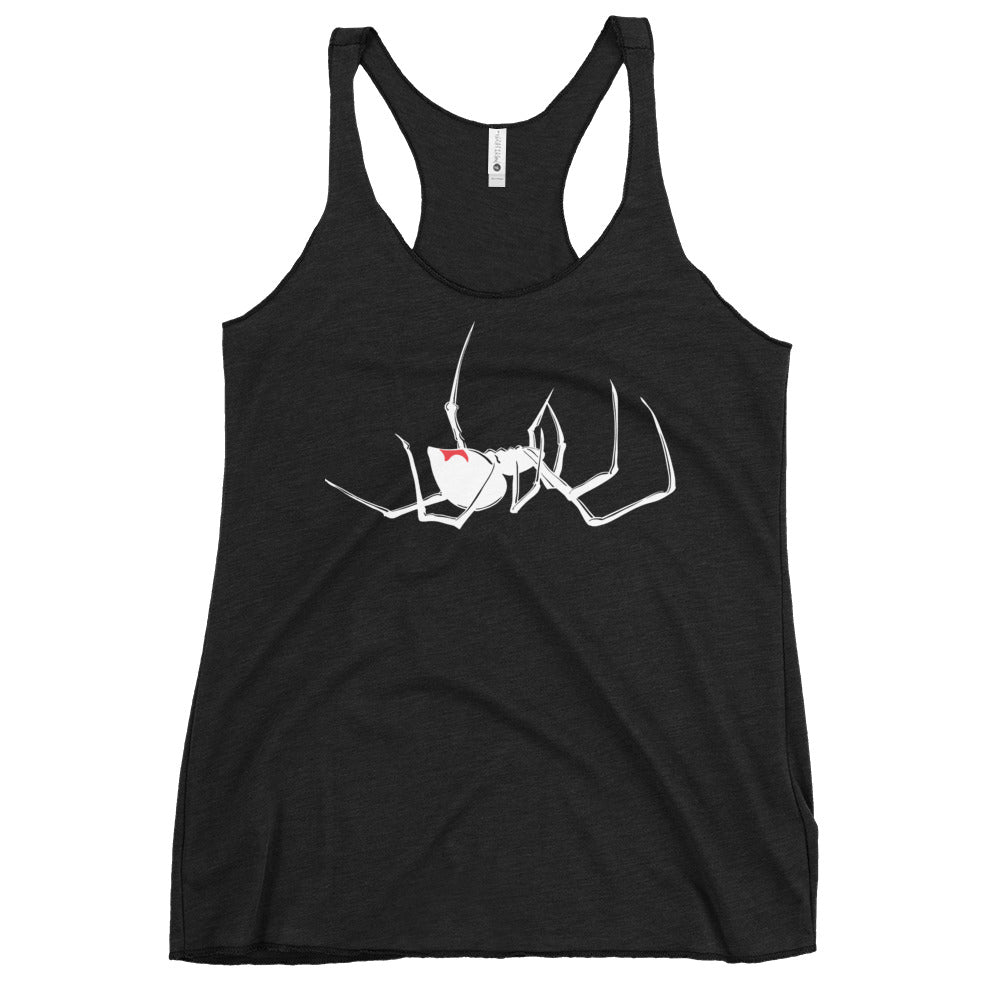 Latrodectus Black Widow Spider Arachnid Women's Racerback Tank Top Shirt - Edge of Life Designs