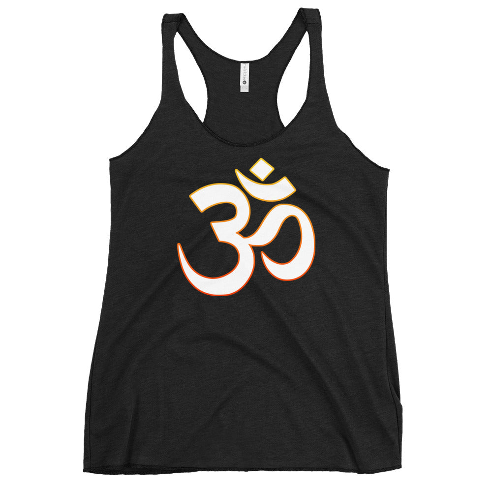 OM Sacred Spiritual Vibration of the Universe Women's Racerback Tank Top Shirt