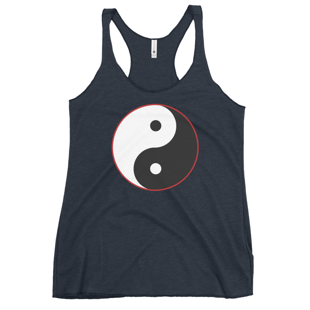 Yin and Yang Ancient Chinese Symbol Women's Racerback Tank Top Shirt
